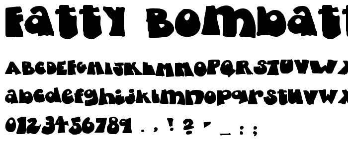 Fatty Bombatty font